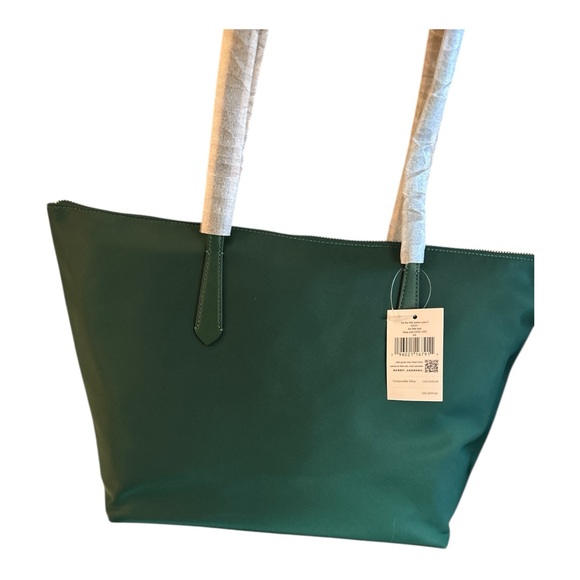 Kate Spade New York “The Bridle” Better Nylon Tote – Deep Jade | NWT - Picture 4 of 6